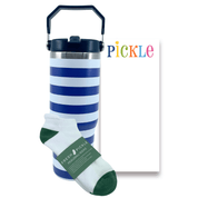 Gift Bundle - note pad/socks/tumbler - Fresh Pickle