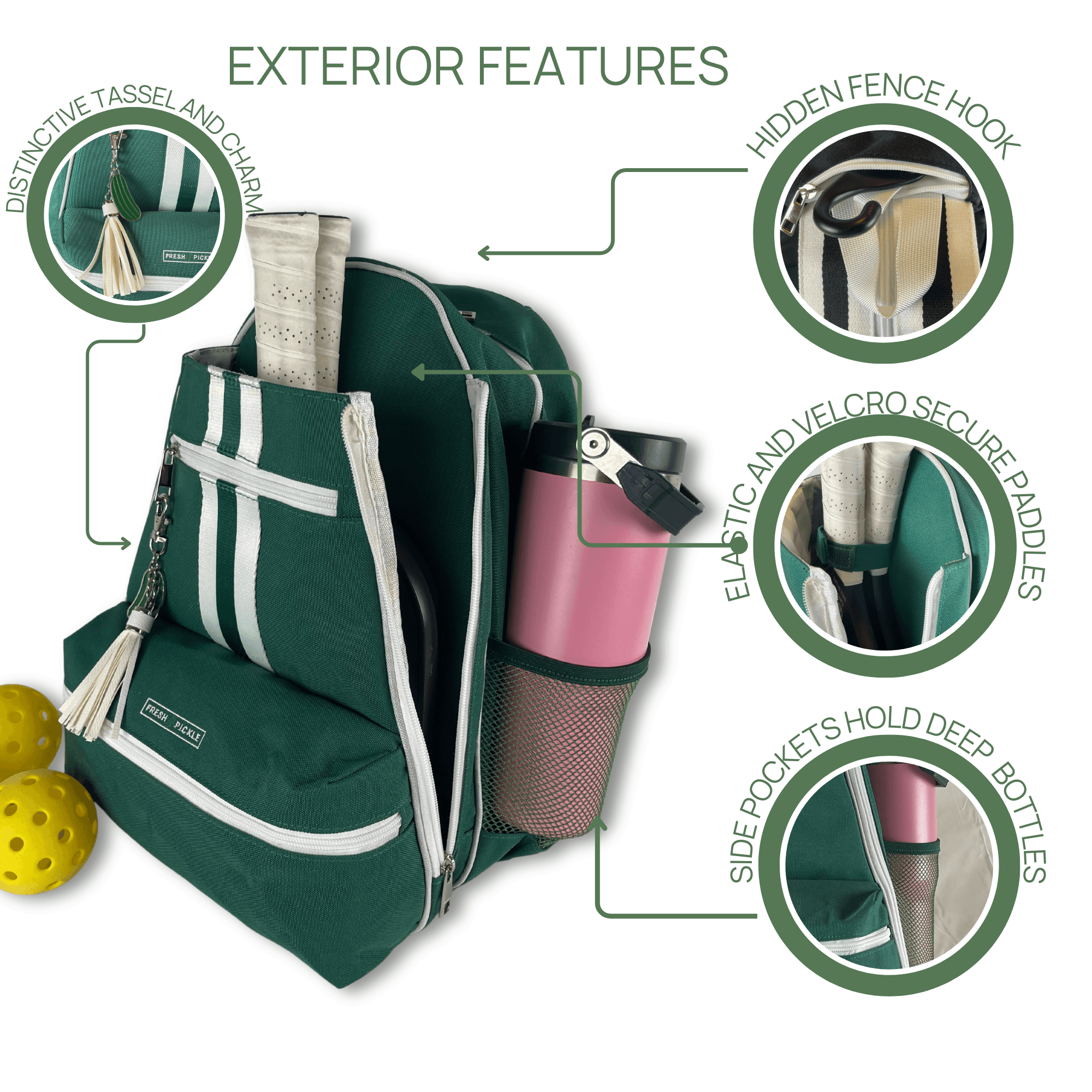 Teddi Pickleball Backpack - Fresh Pickle Designs