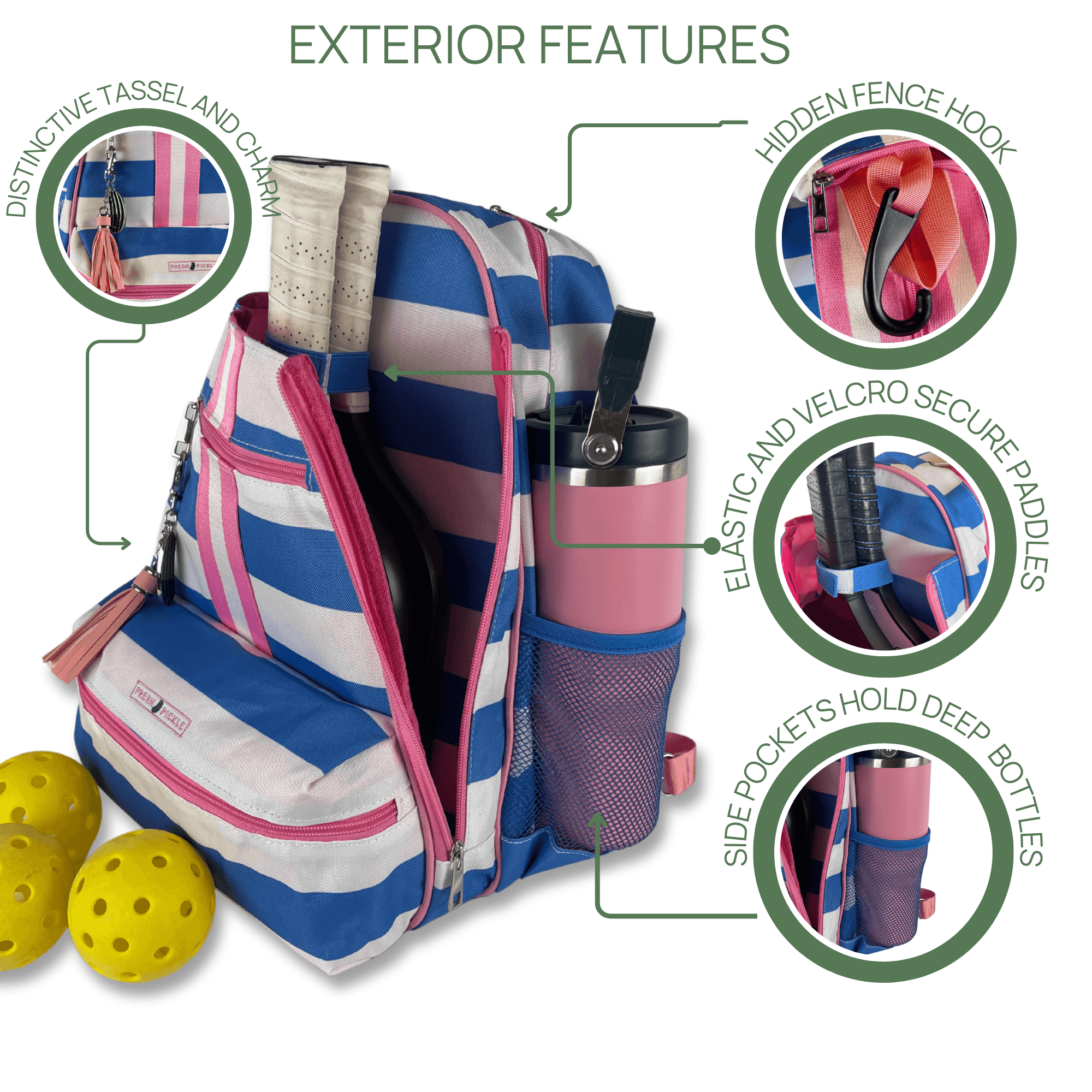 Teddi Pickleball Backpack - Fresh Pickle Designs