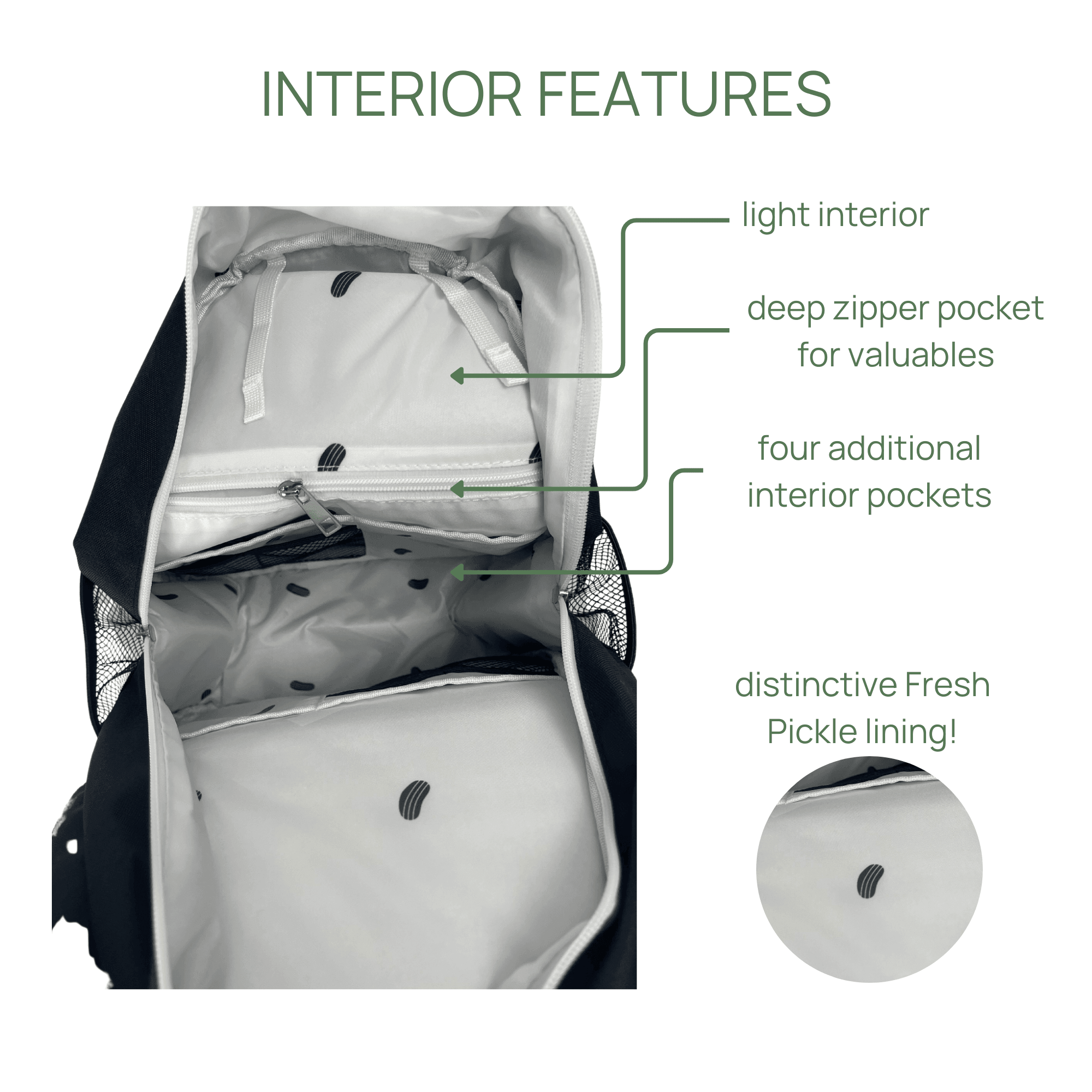 Teddi Pickleball Backpack - Fresh Pickle Designs