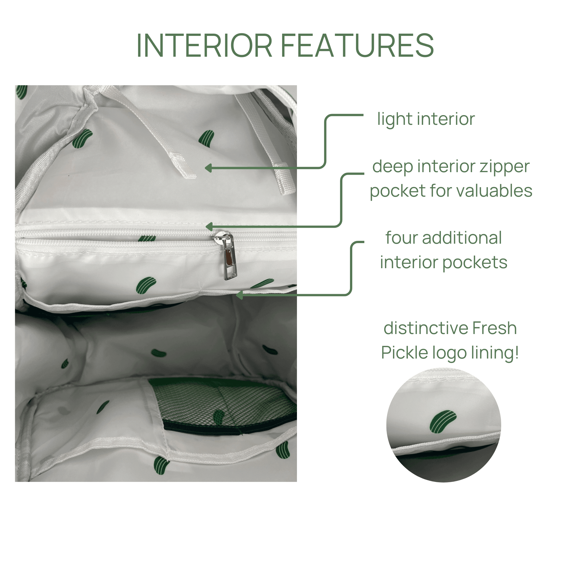 Teddi Pickleball Backpack - Fresh Pickle Designs