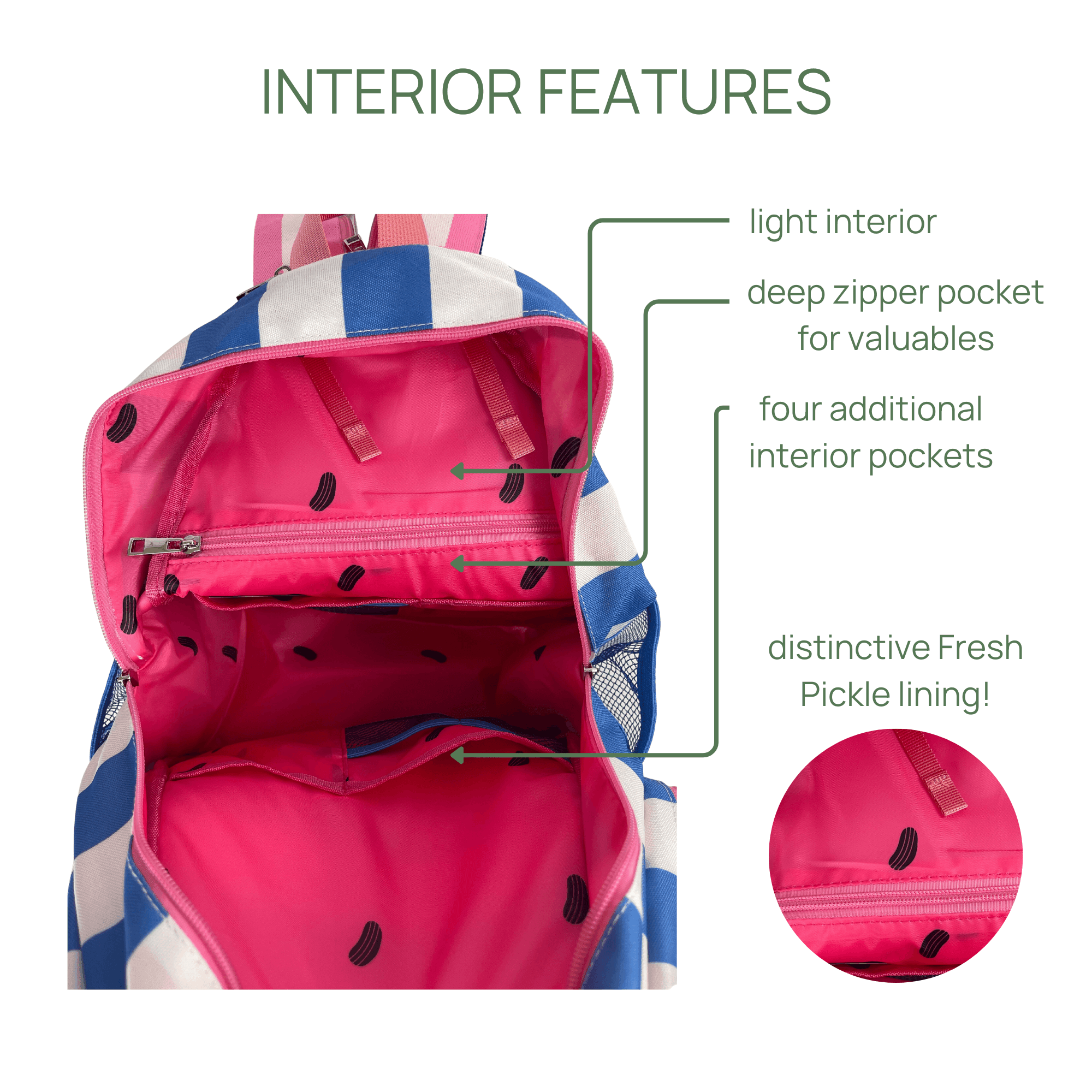 Teddi Pickleball Backpack - Fresh Pickle Designs